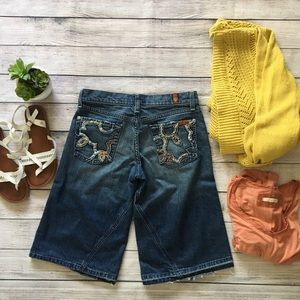 Seven For all mankind Gaucho short embroidery 26